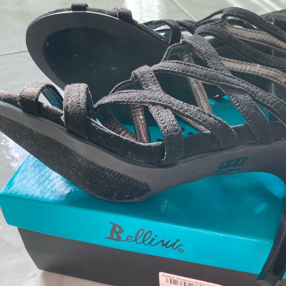 Black Strappy Heels by Bellini 7.5 W - Picture 4 of 4